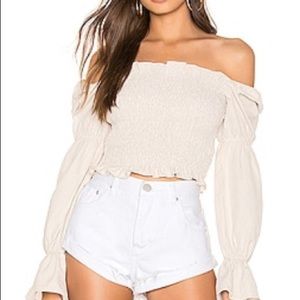 NWT Abigail Smocked Top